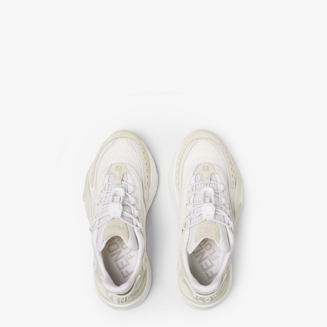 Fendi Flow White mesh and suede low tops White - Image 4/6