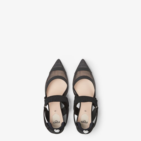 Fendi Colibrì slingbacks with pointed toe and elasticated ribbons | Thumbnail 4