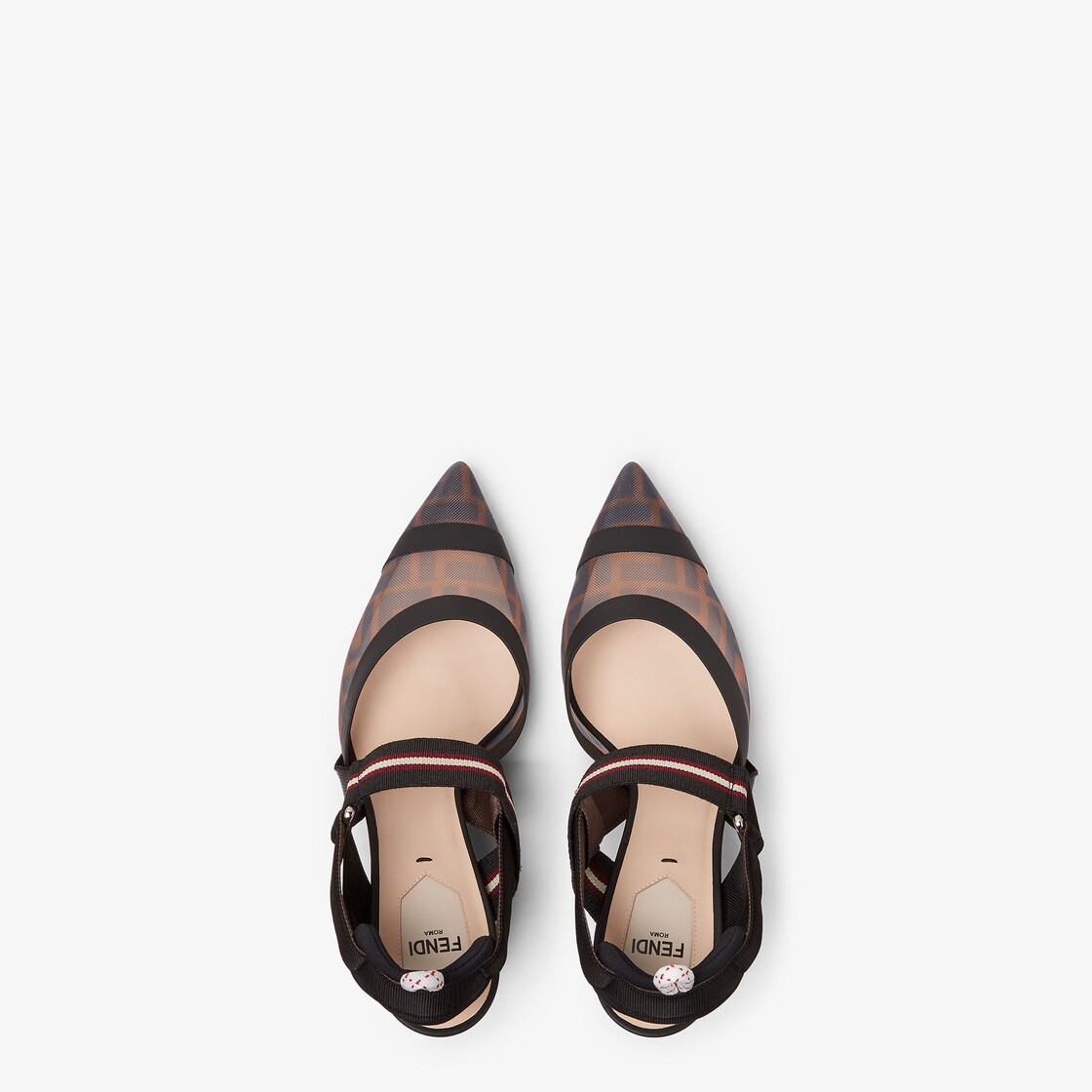 Fendi mesh outlet flats