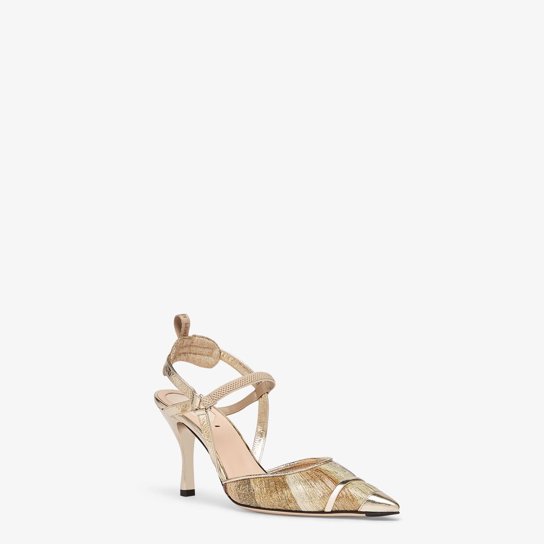 Fendi gold shoes hotsell