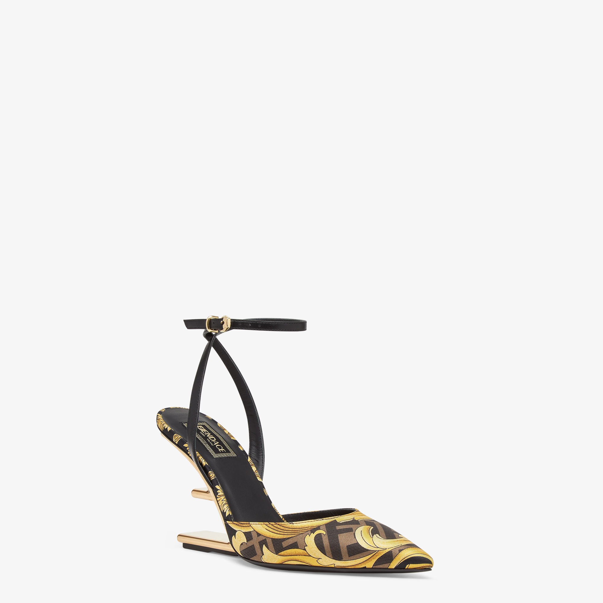 fendi yellow heels