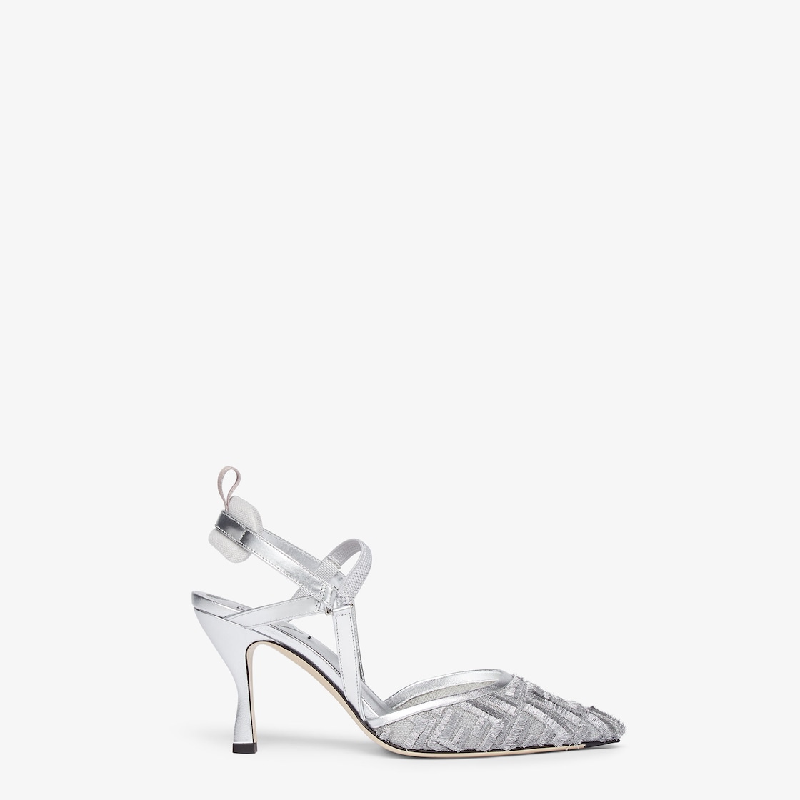 Fendi store silver heels