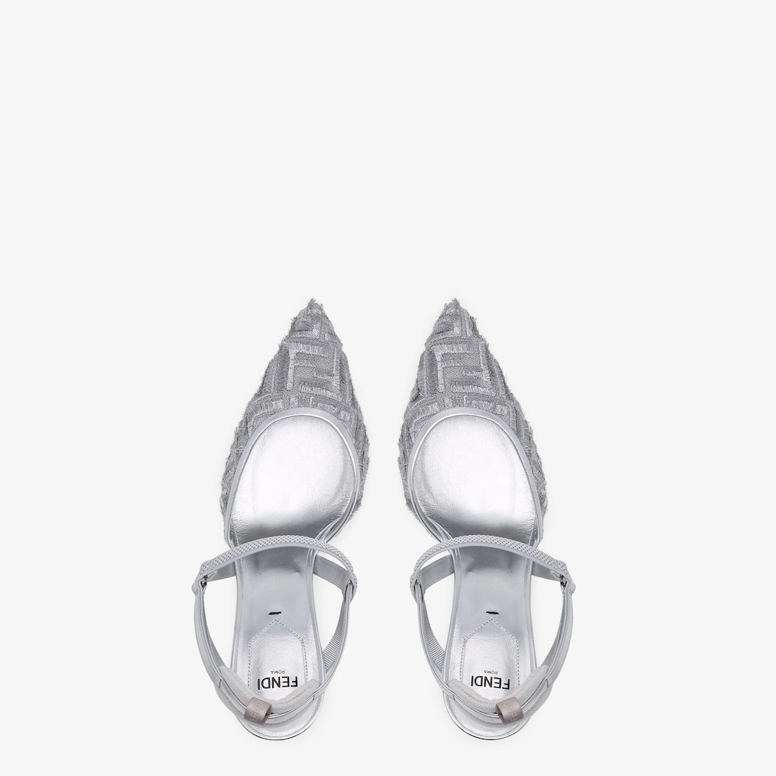 Fendi clearance silver sandals