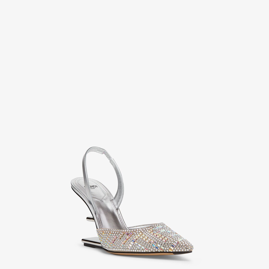 Fendi store silver heels