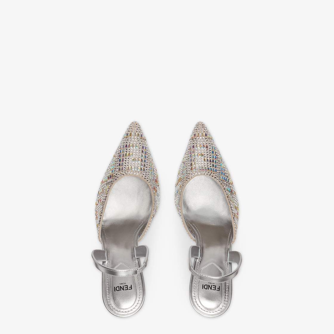 Fendi store silver shoes