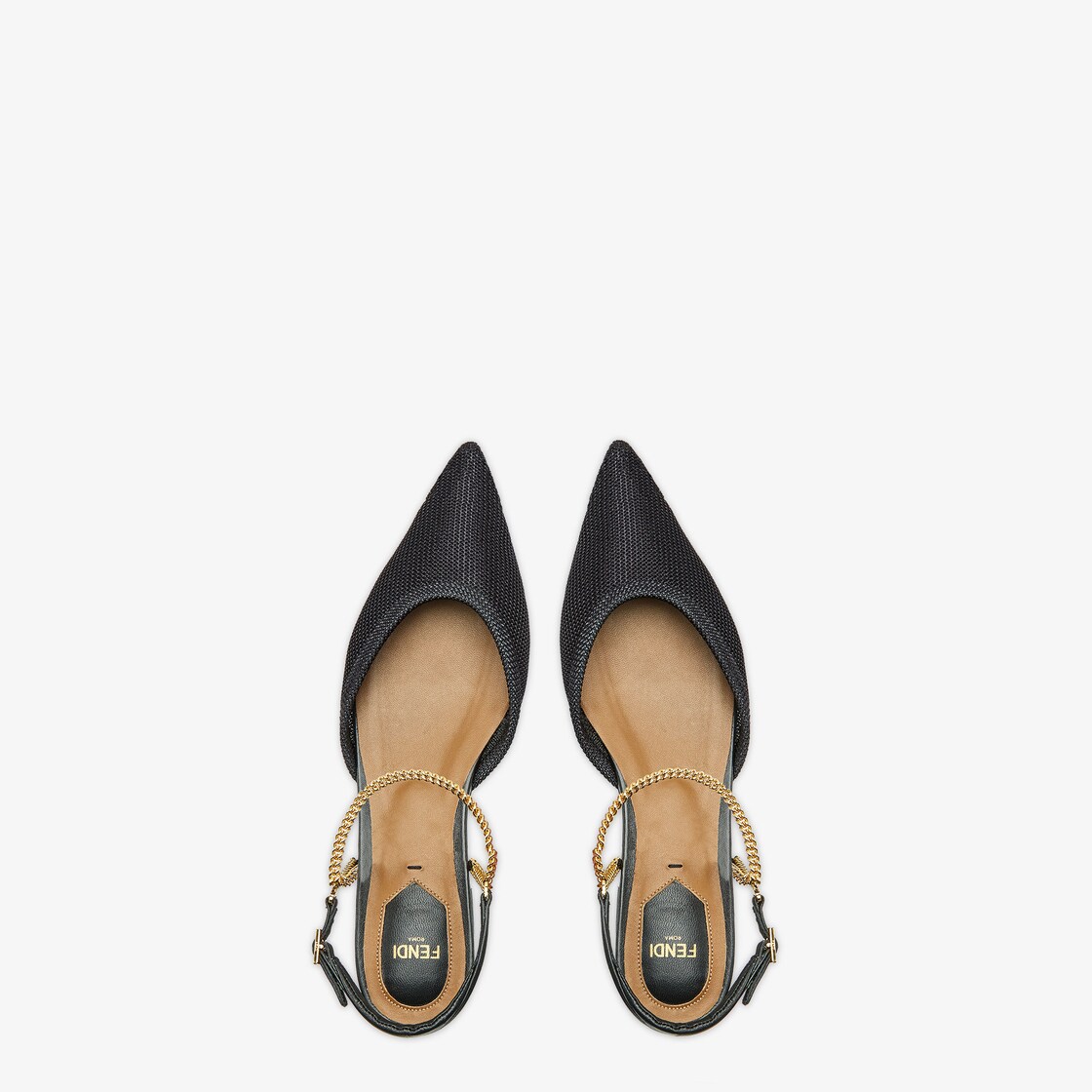 Fendi pointed store toe flats