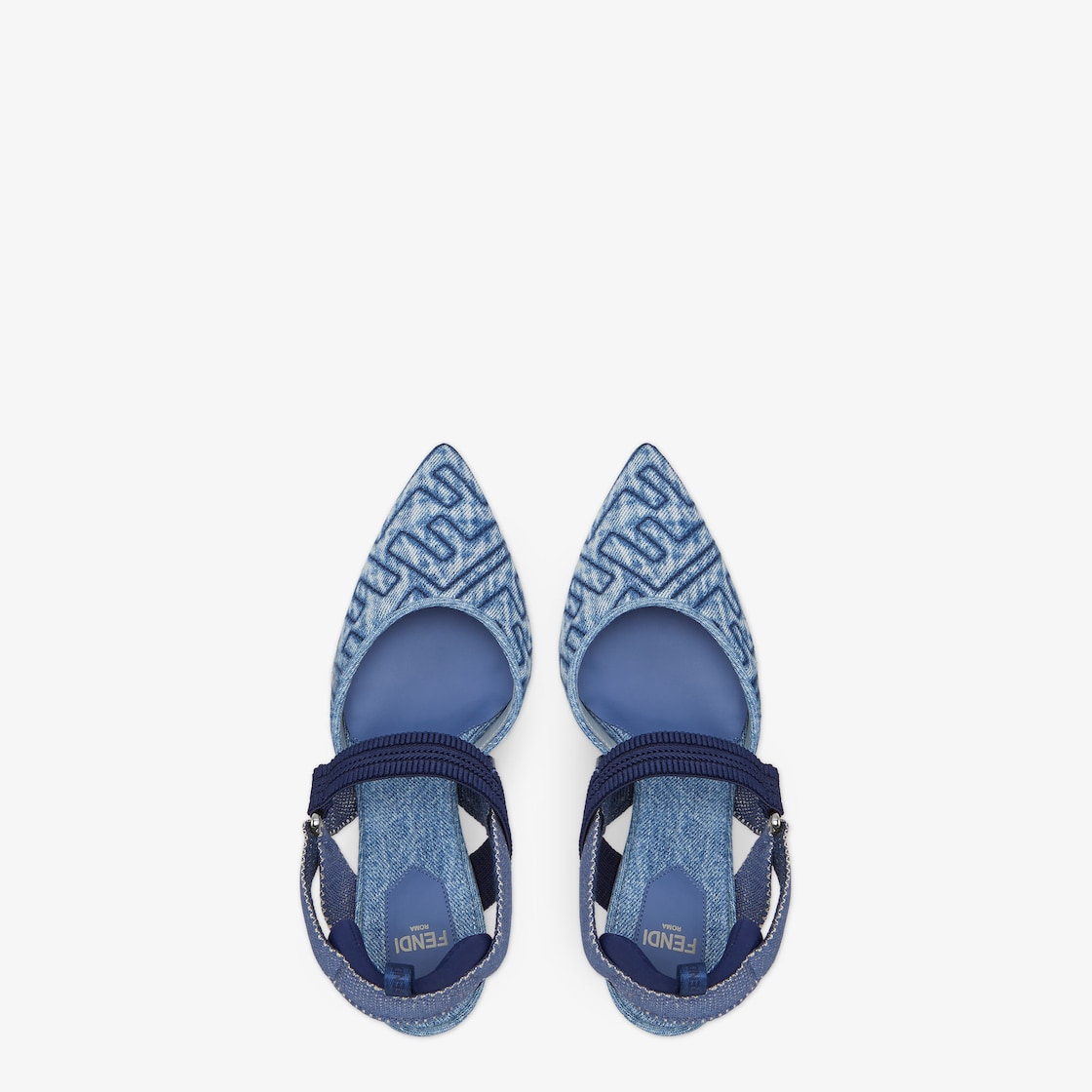 Colibrì Blue denim high-heeled slingbacks Blue - Image 4/4