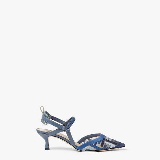 Fendi Pointed Toe Pumps In Blue