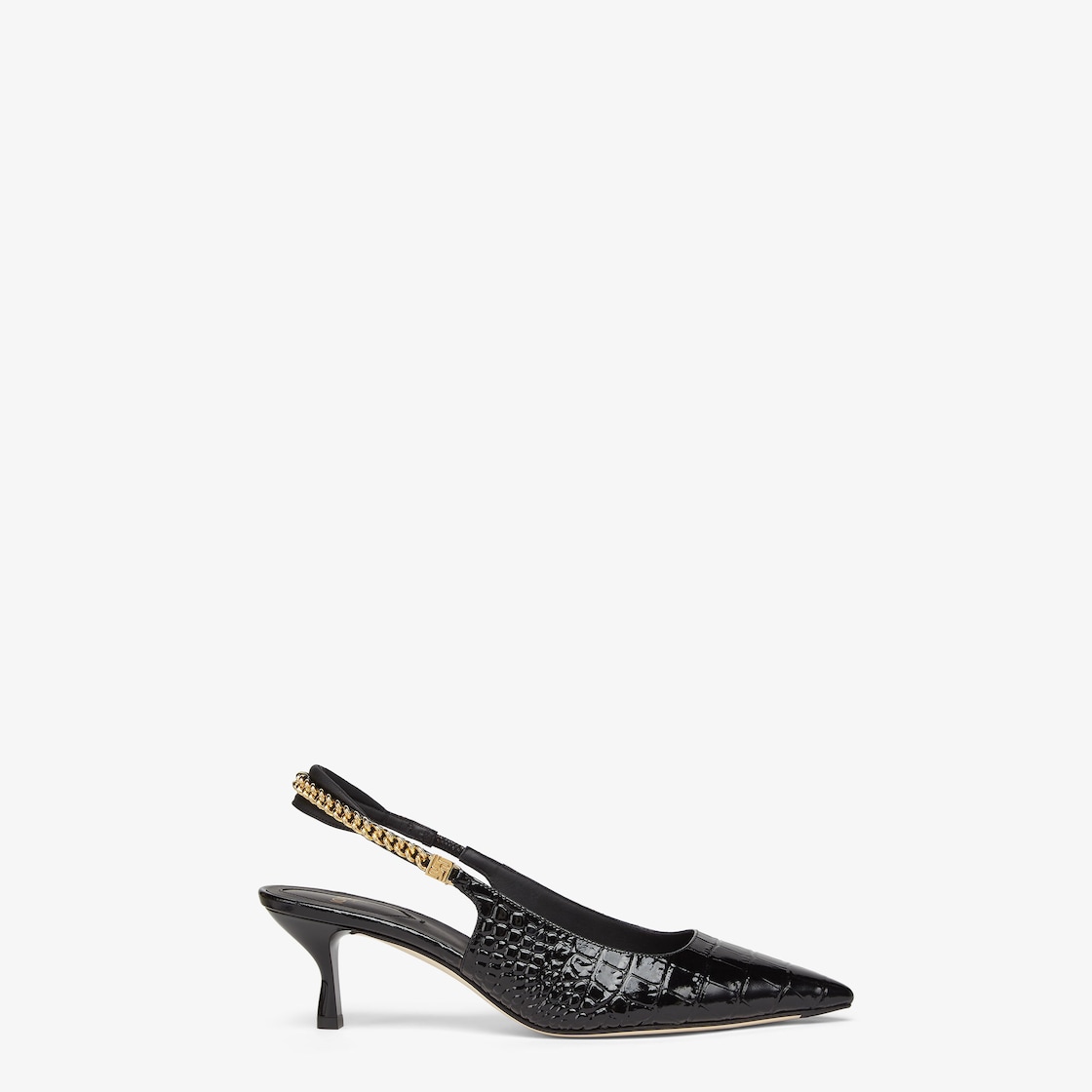 Fendi black heels hotsell