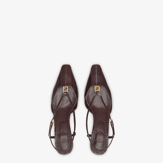 Fendi Slingbacks with square toe and straps that wrap around | Thumbnail 4