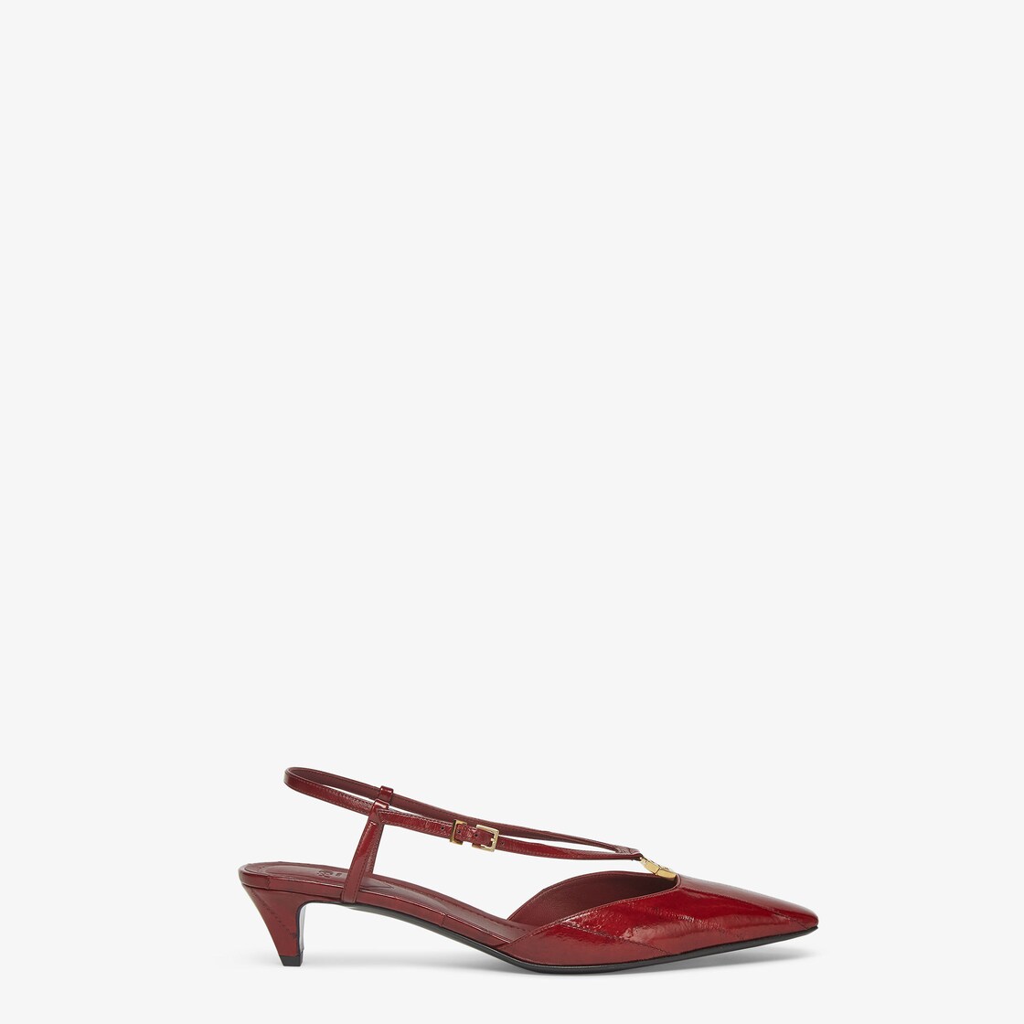 Fendi FFold Red eel leather low-heeled slingbacks Red - Image 1/4