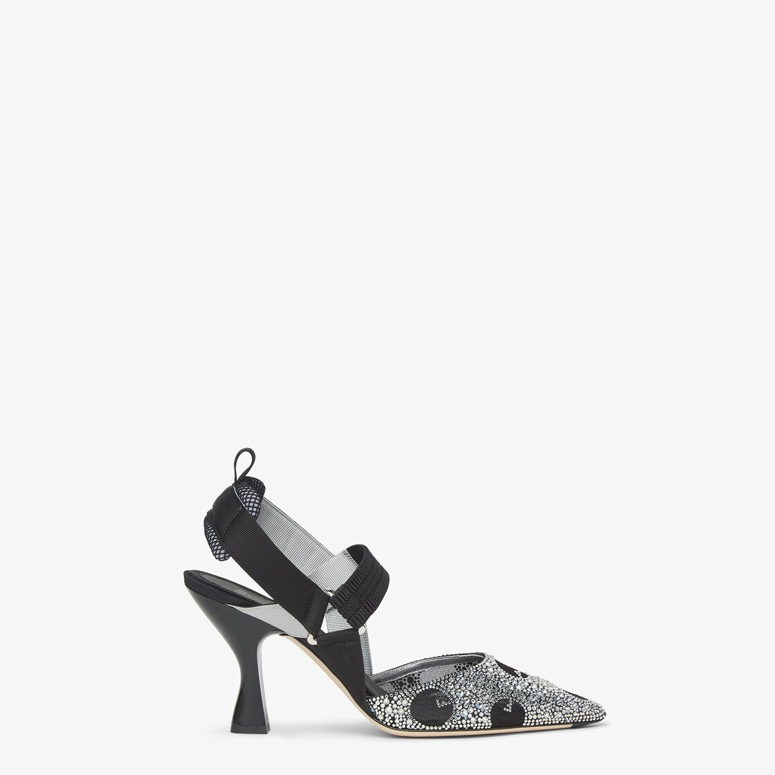 Colibri Sequins ou cristaux Noir Fendi