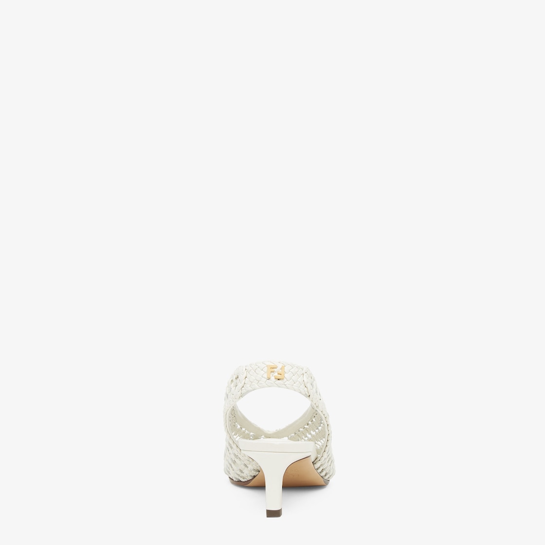 Slingbacks White leather low-heeled slingbacks White - Image 3/5