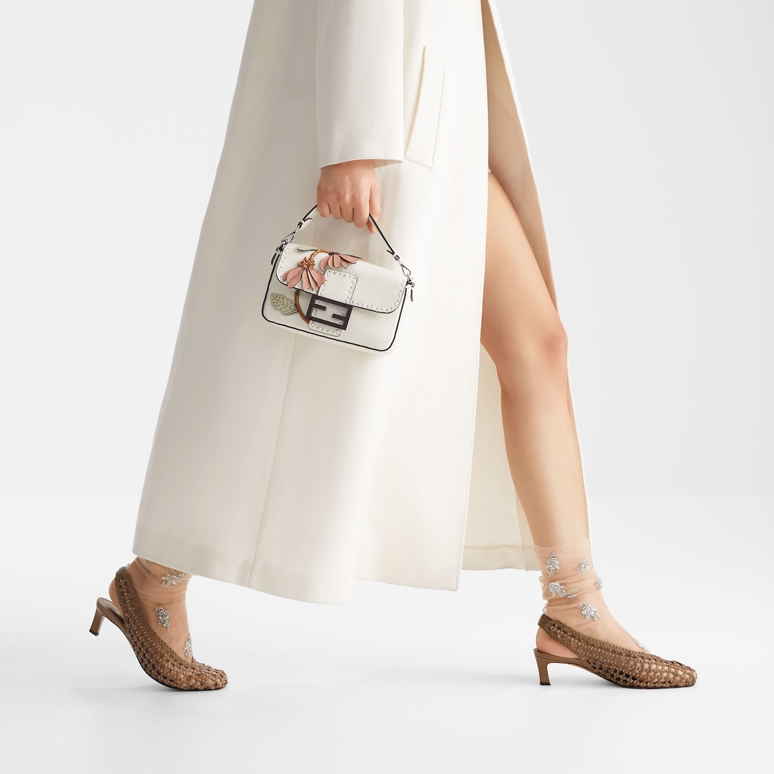 Slingbacks Leather Beige | Fendi Slingbacks Leather Beige | Fendi