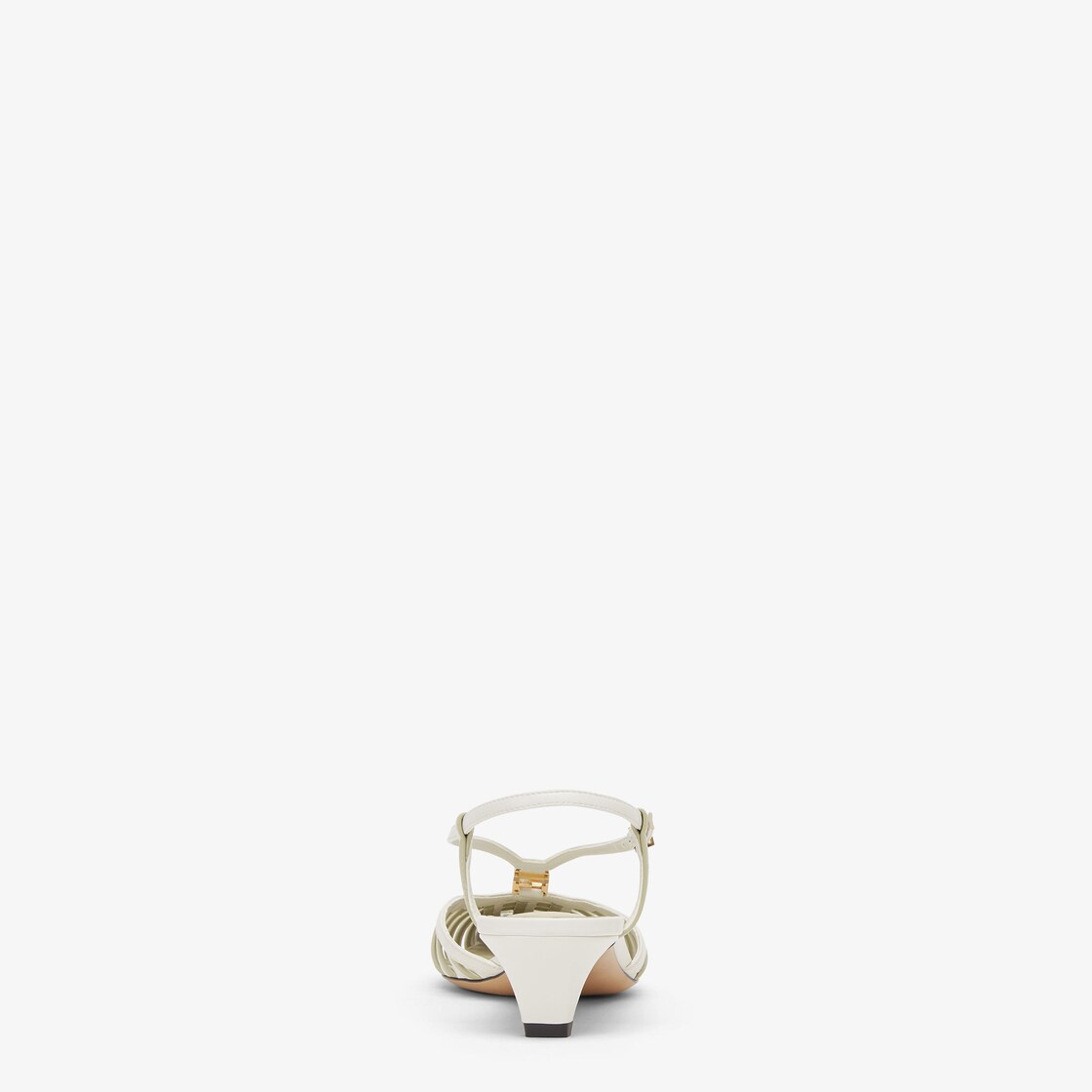 Fendi FFold White and green leather low-heeled slingbacks White - Image 4/6