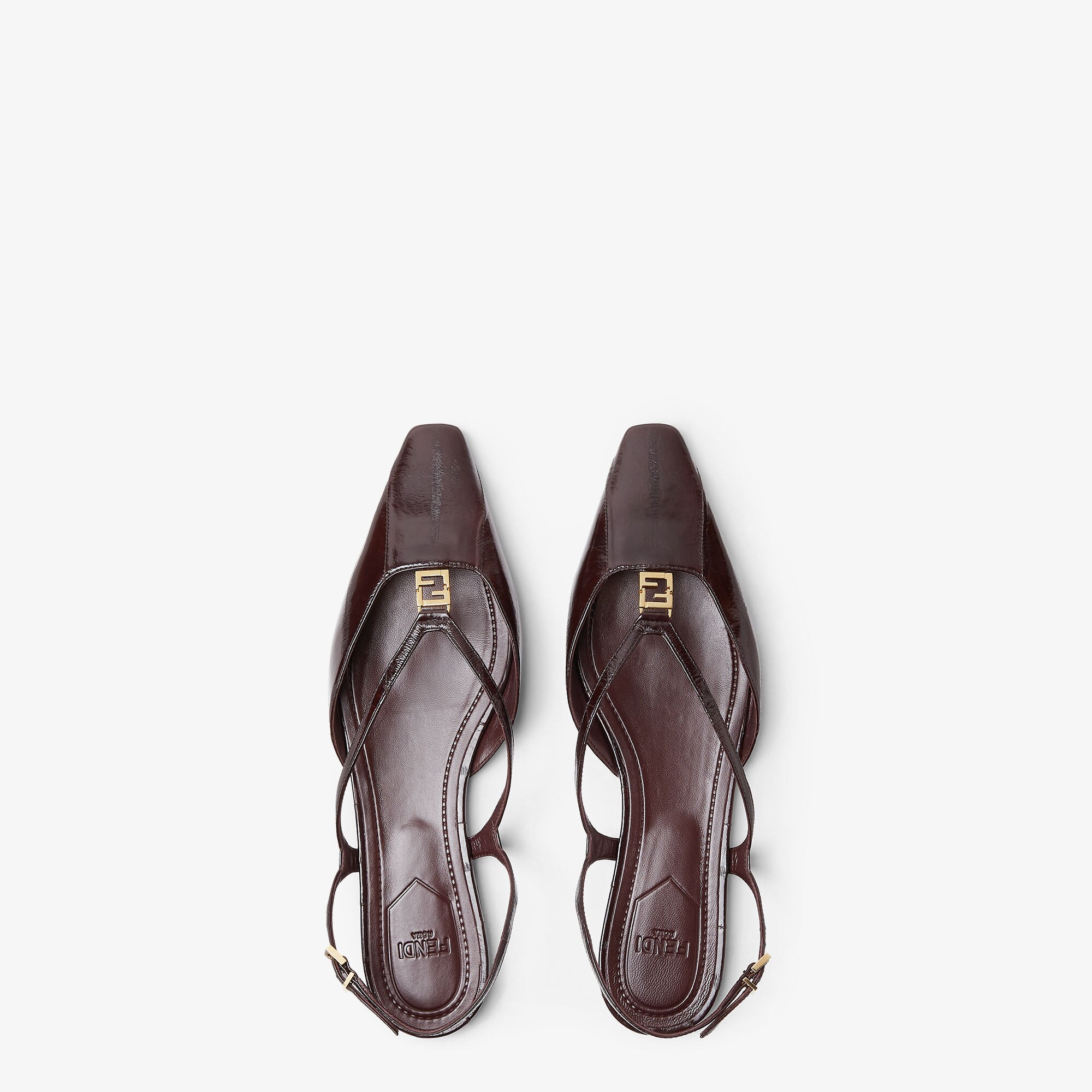 FENDI ダークブラウン 毛皮 ハラコ パンプス FENDI ダークブラウン 毛皮 ハラコ パンプス