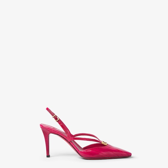 Fendi Slingbacks with square toe and straps that wrap around