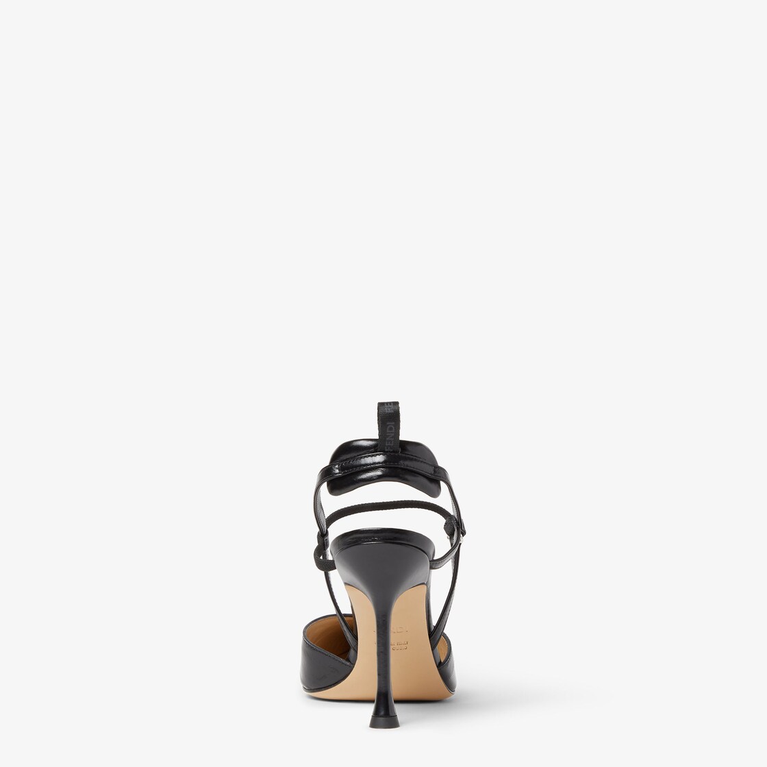 Very Colibrì Black hagfish leather high-heeled slingback Black - Image 3/4