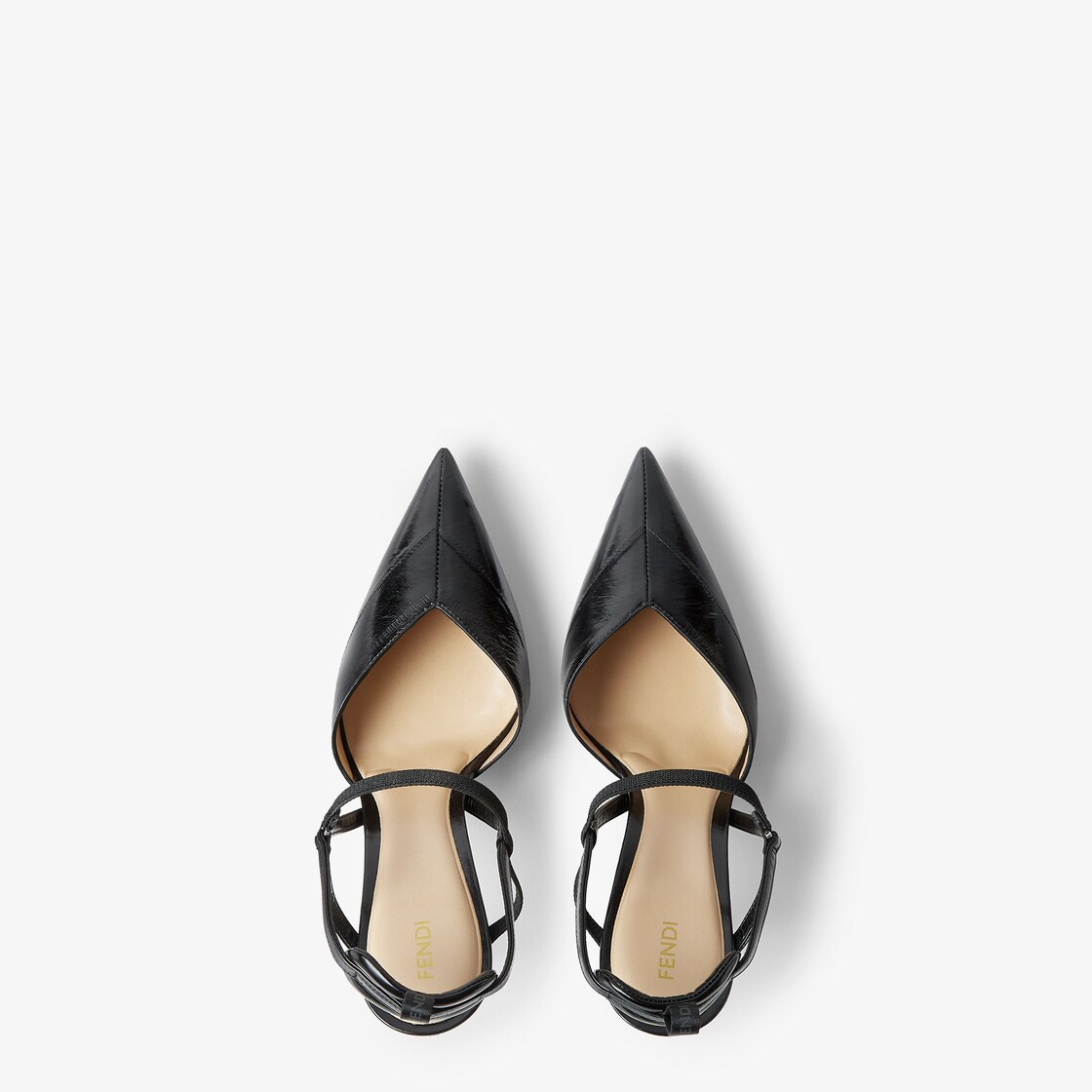 Very Colibrì Black hagfish leather high-heeled slingback Black - Image 4/4