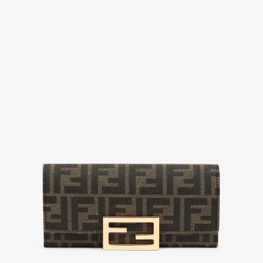 財布超美品 FENDI フェンディ FFロゴ バゲット コンチネンタル レザー ...