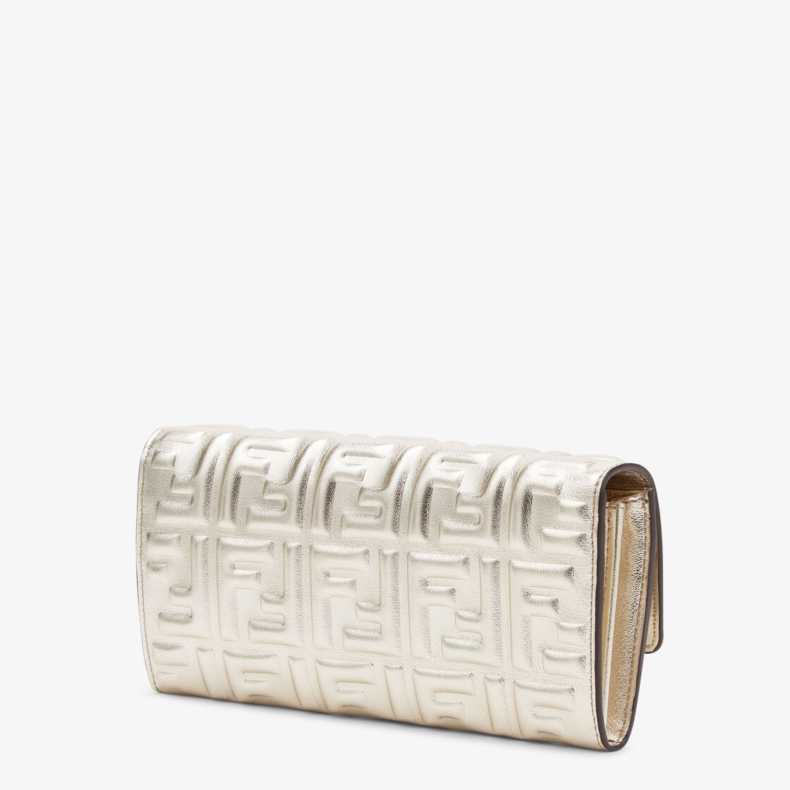 バゲット コンチネンタル財布 - グレーレザー 財布 | Fendi