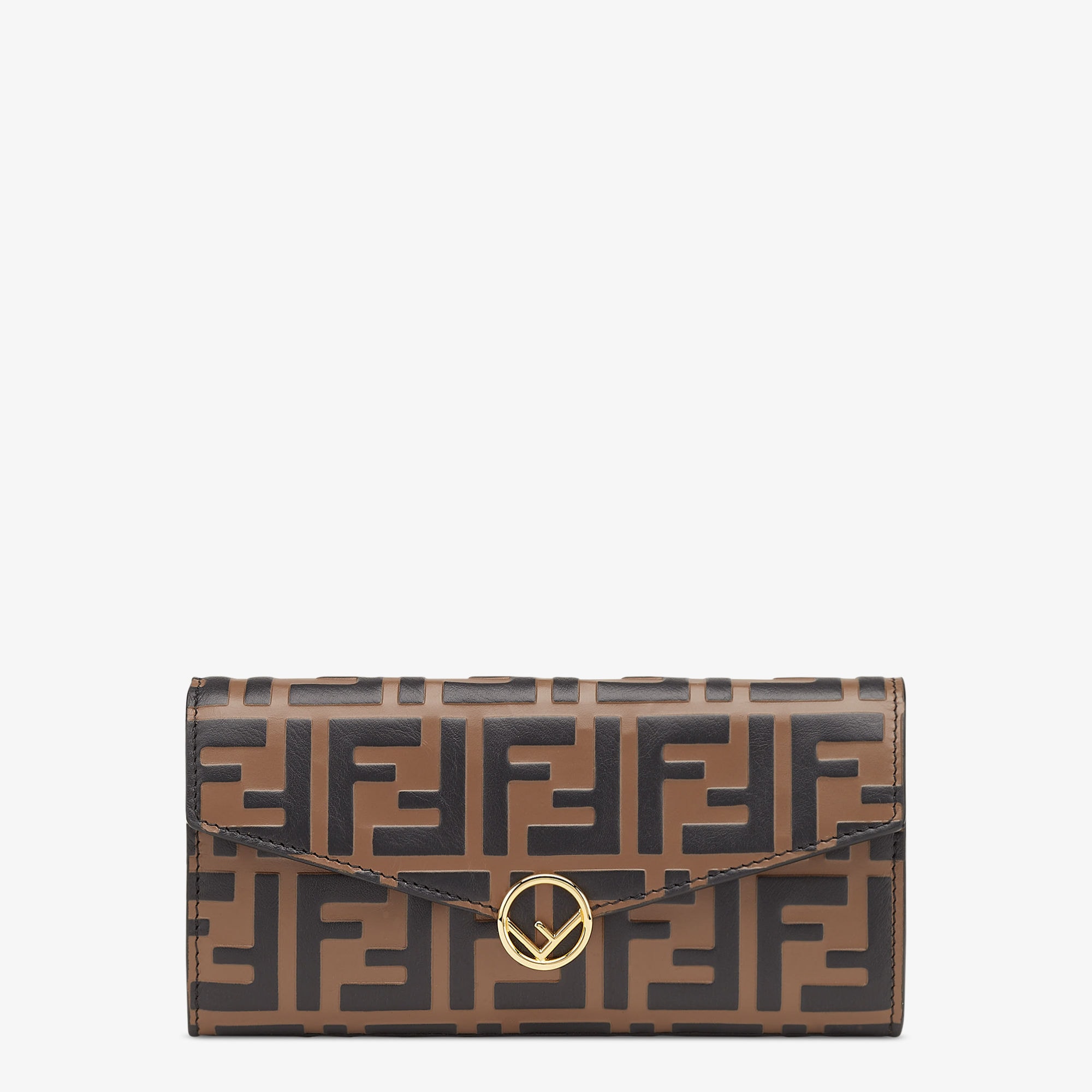 Continental - Brown leather wallet | Fendi