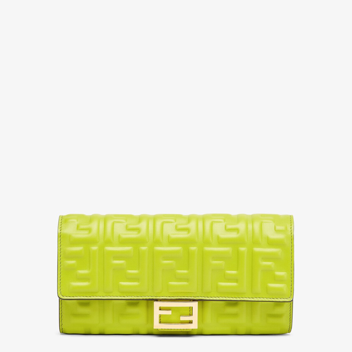 バゲット コンチネンタル財布 - アシッドグリーンFFナッパレザー 財布