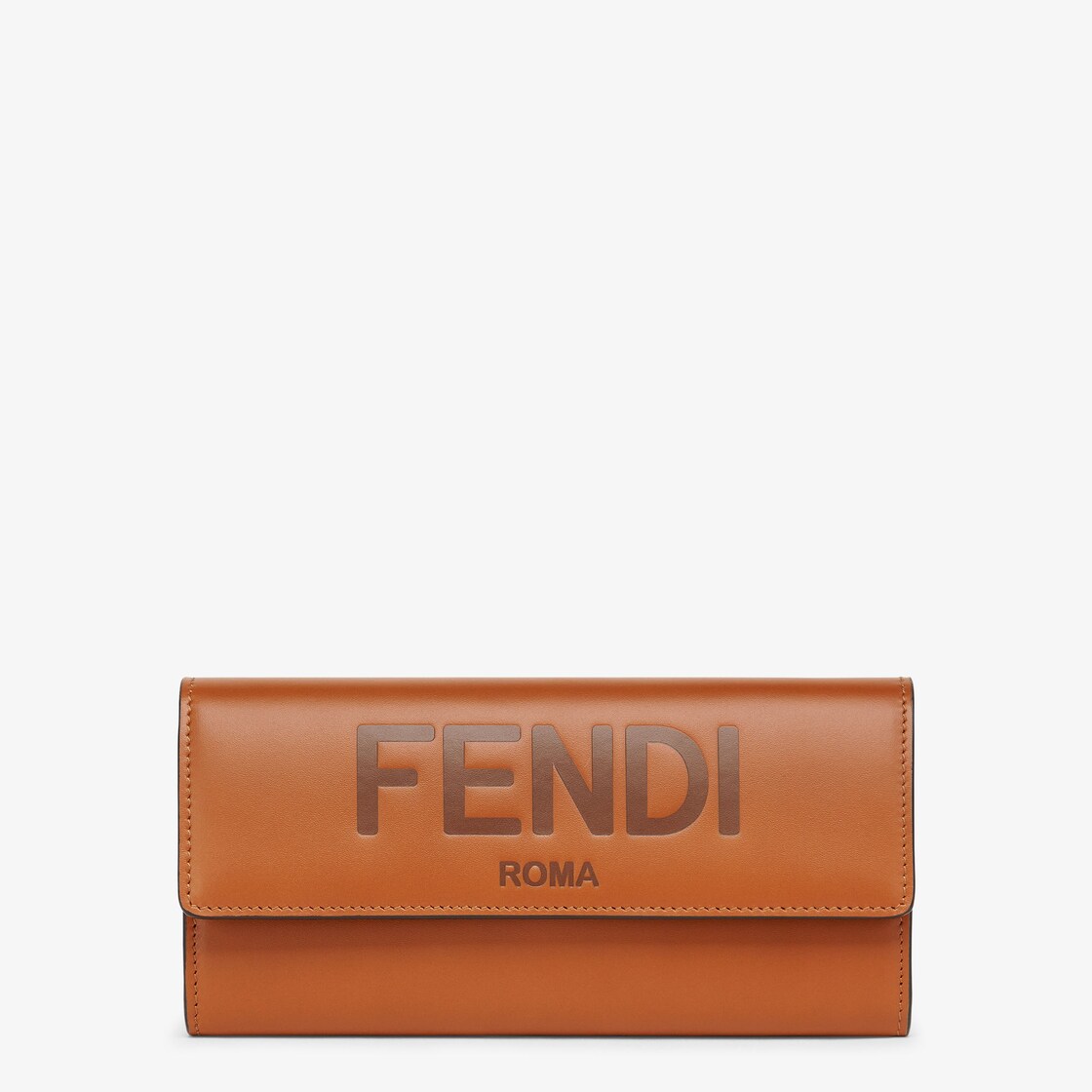 Fendi Brown Leather By The Way Continental Wallet Fendi