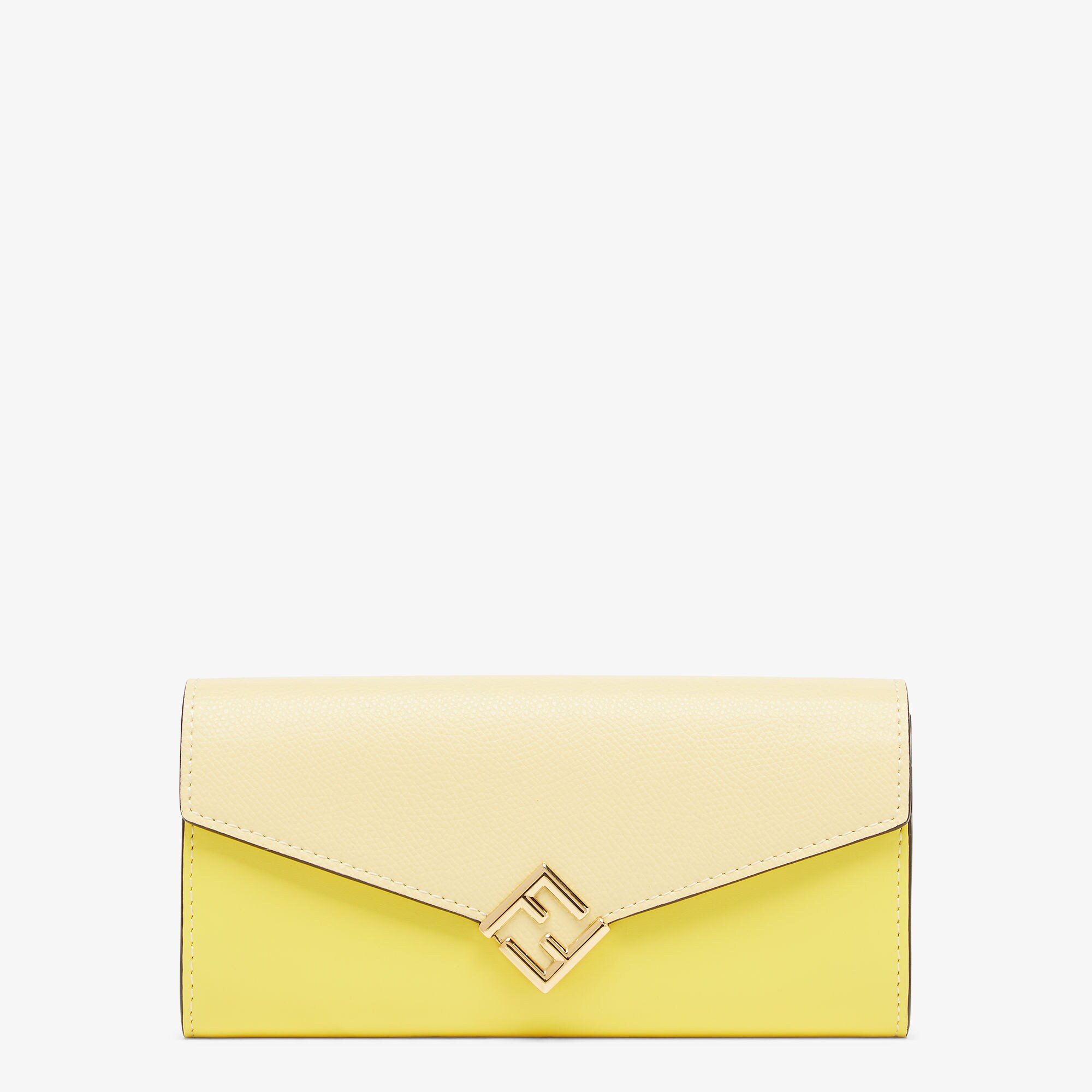 FENDI モンスター 長財布 紺色✖️黄色 FFダイヤモンド 長財布