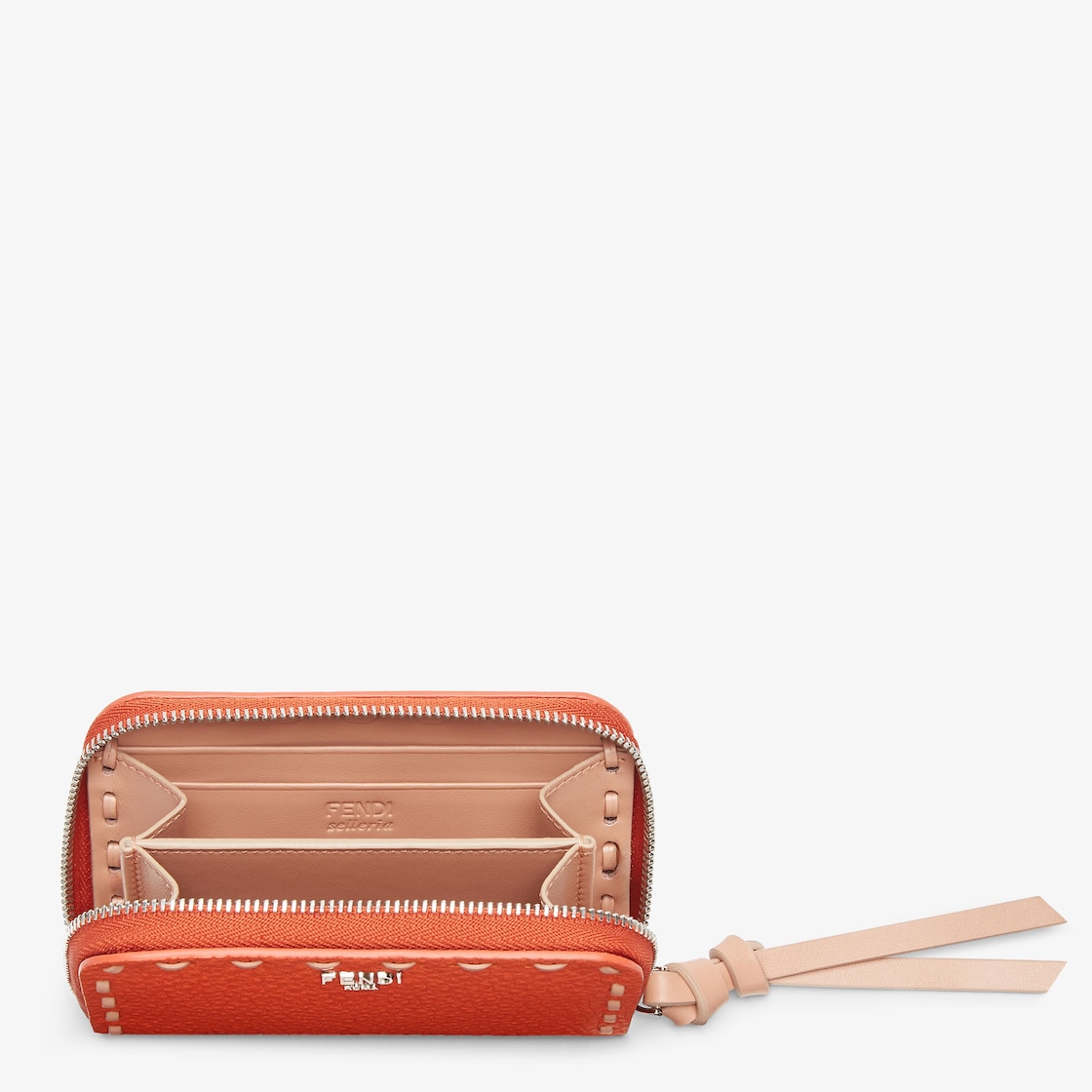 FENDI フェンディ 三つ折り財布 ピンク系 レザー レディース