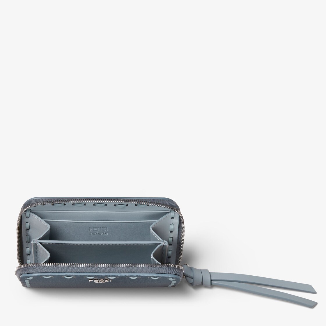 Zip Around Peekaboo Mini Cuoio Romano leather Light blue - Image 3/3