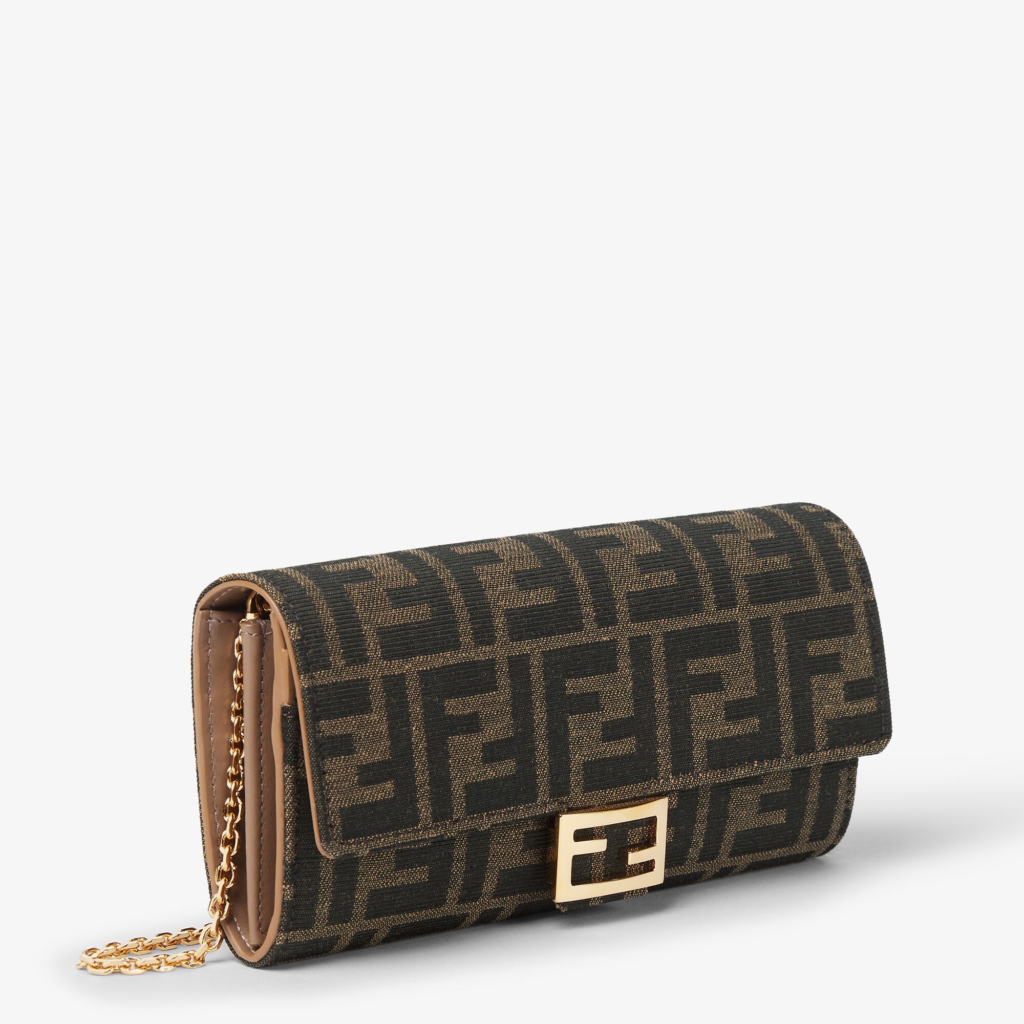 Continental With Chain Fabric Brown | Fendi