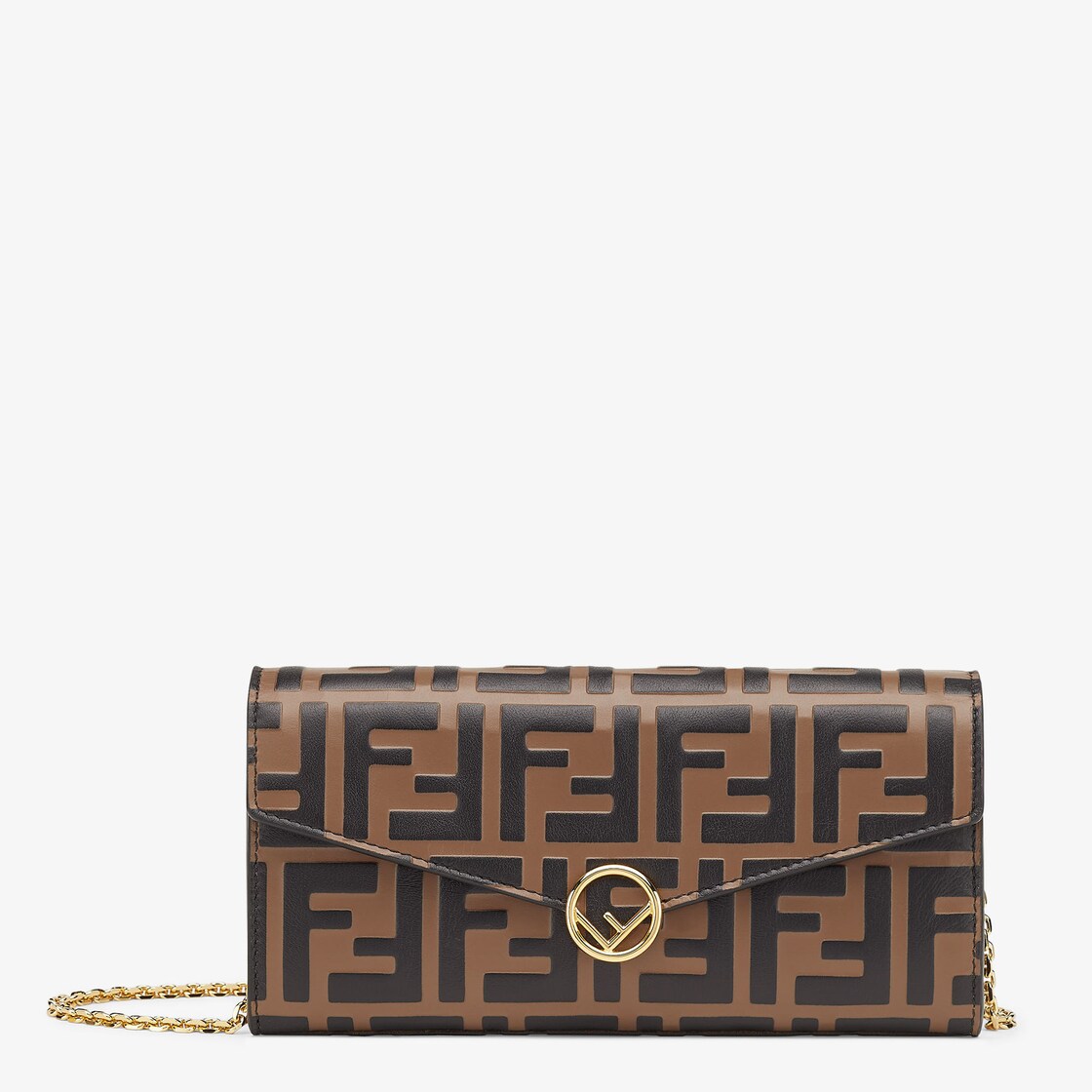 Fendi leather wallet store on chain