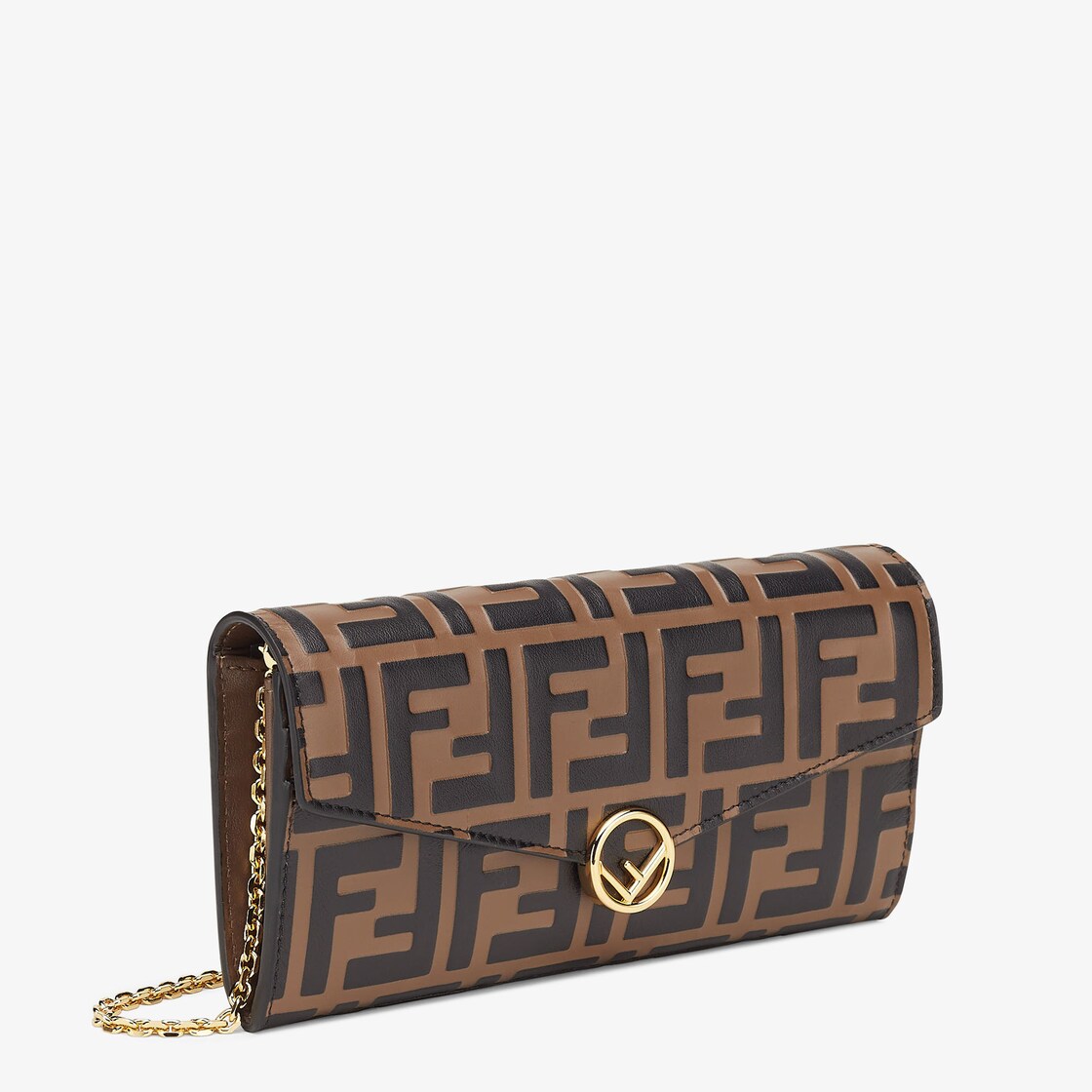 Fendi Ff Wallet On Chain in Black