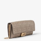 Rechteckiges Portemonnaie mit Kette Baguette