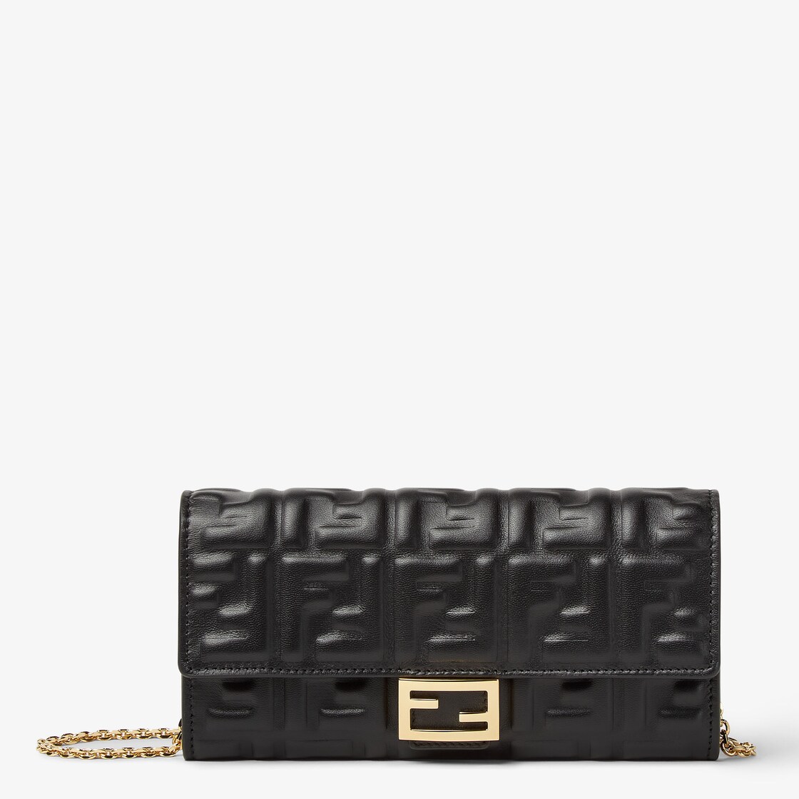 Rechteckiges Portemonnaie mit Kette Baguette