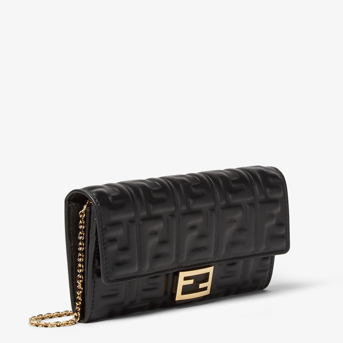 Rechteckiges Portemonnaie mit Kette Baguette