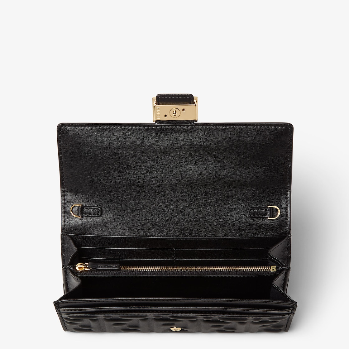 Fendi Wallet On Chain in Black