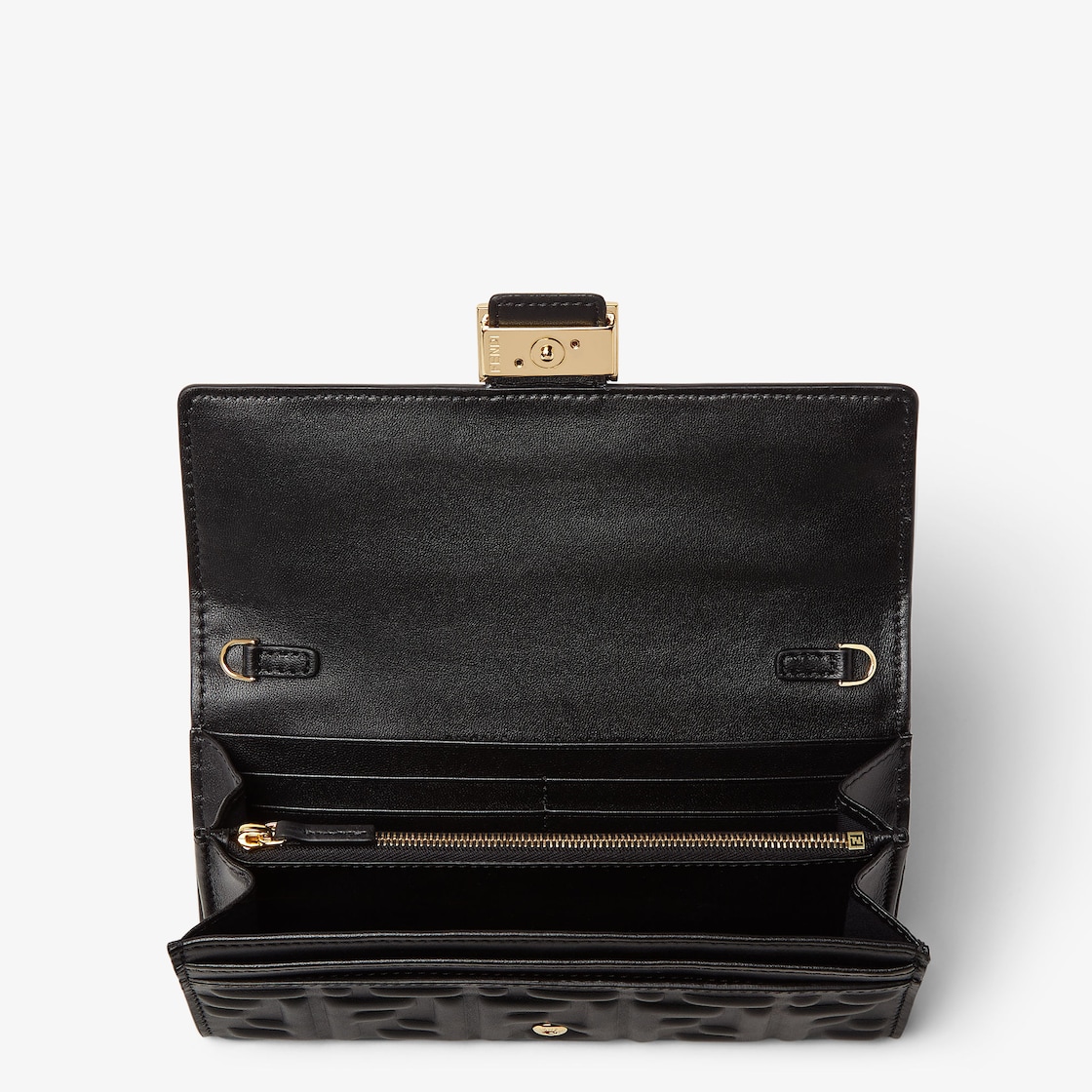 Rechteckiges Portemonnaie mit Kette Baguette