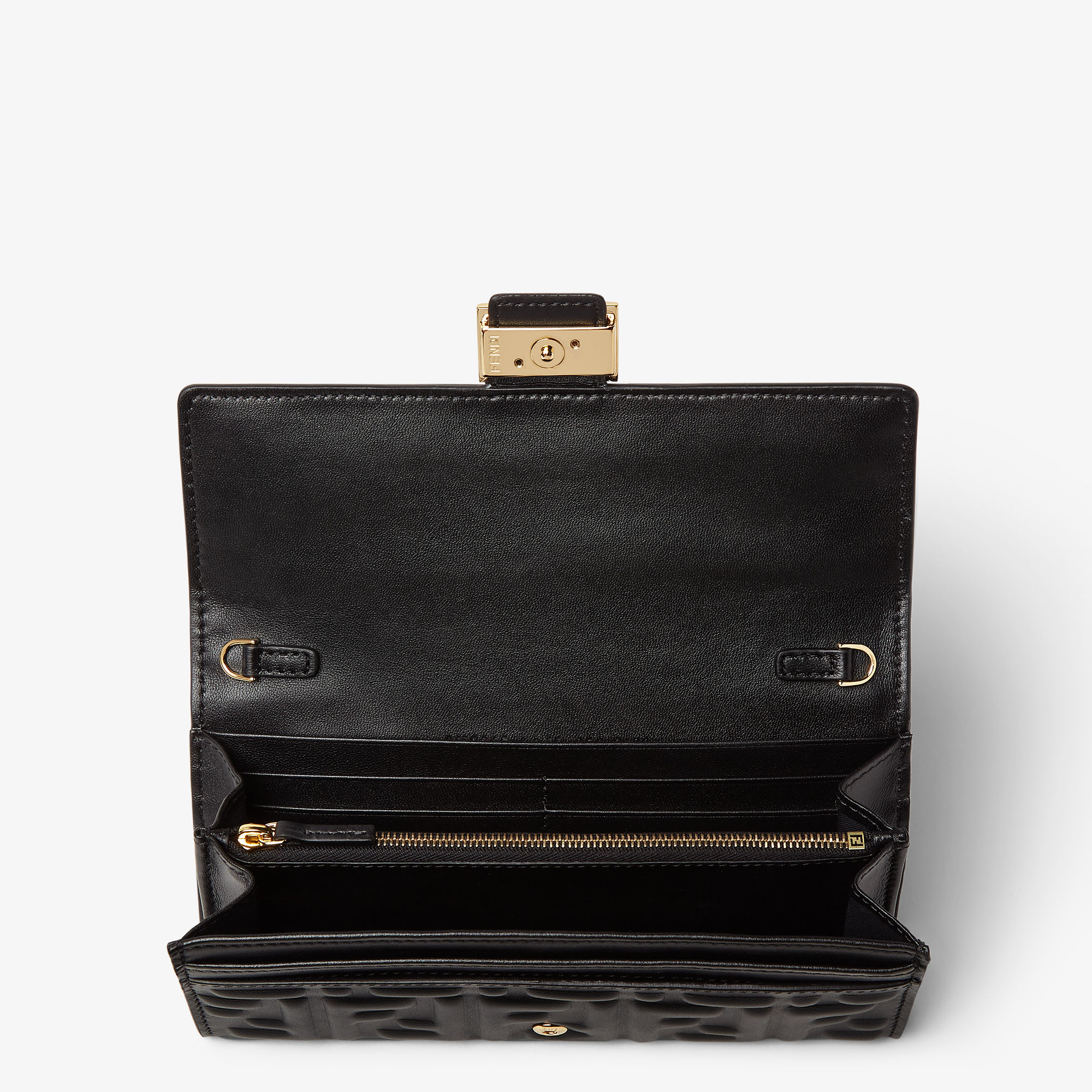 FENDI 8T8457AQ61F0PMM 関税送料込 Wallet On Chain Baguette Fabric Brown | Fendi