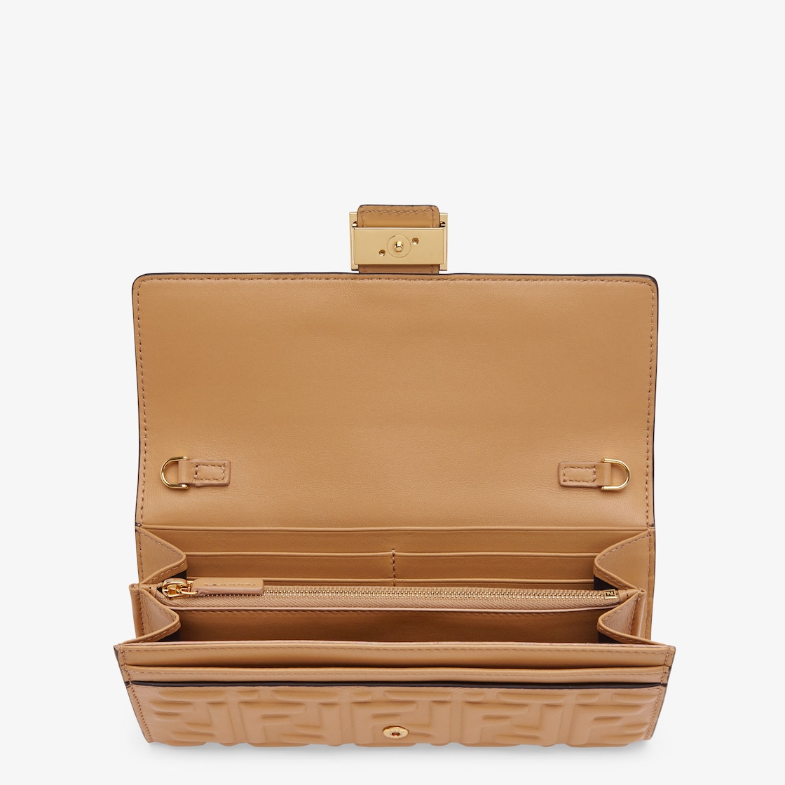 Rechteckiges Portemonnaie mit Kette Baguette