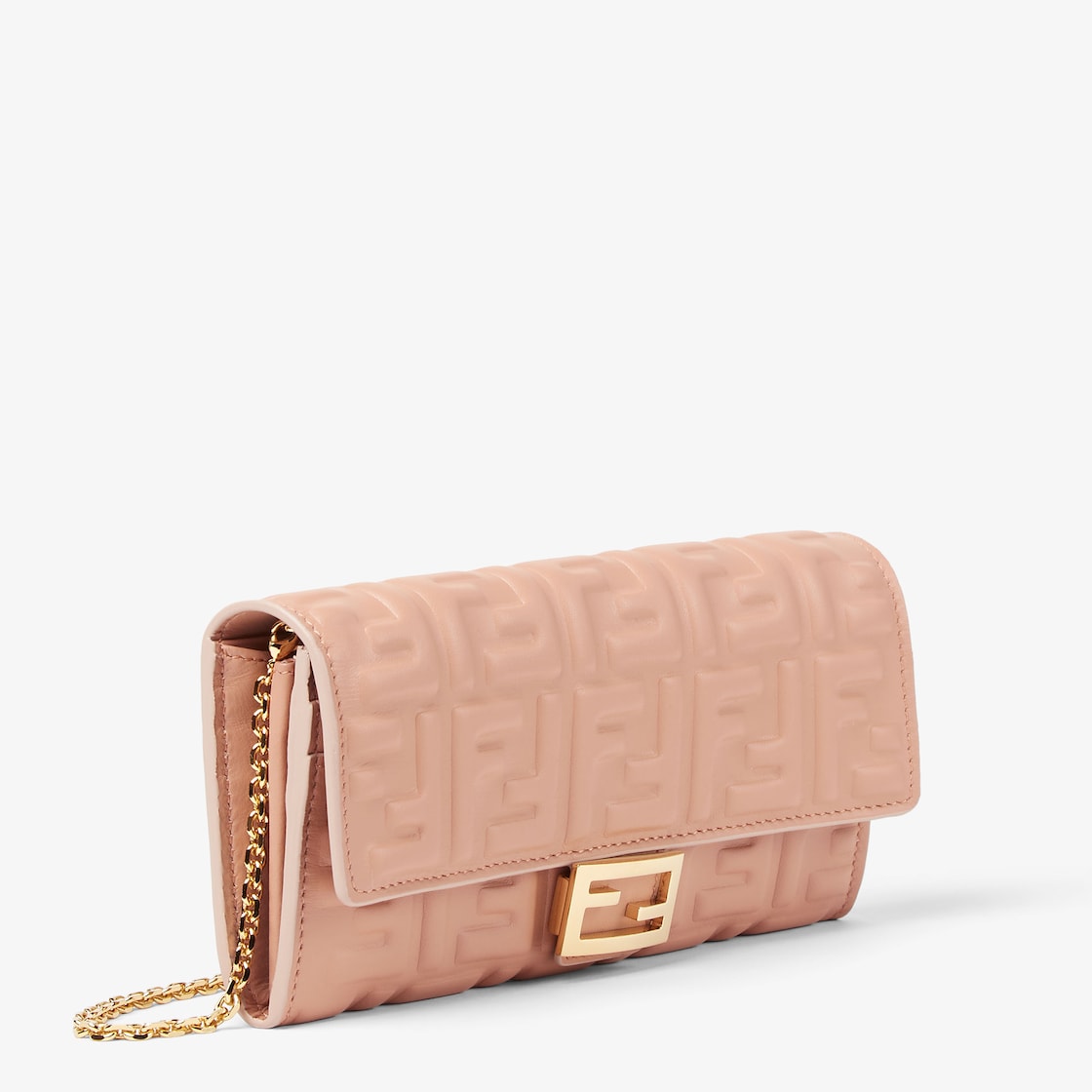 Cartera continental Baguette con cadena