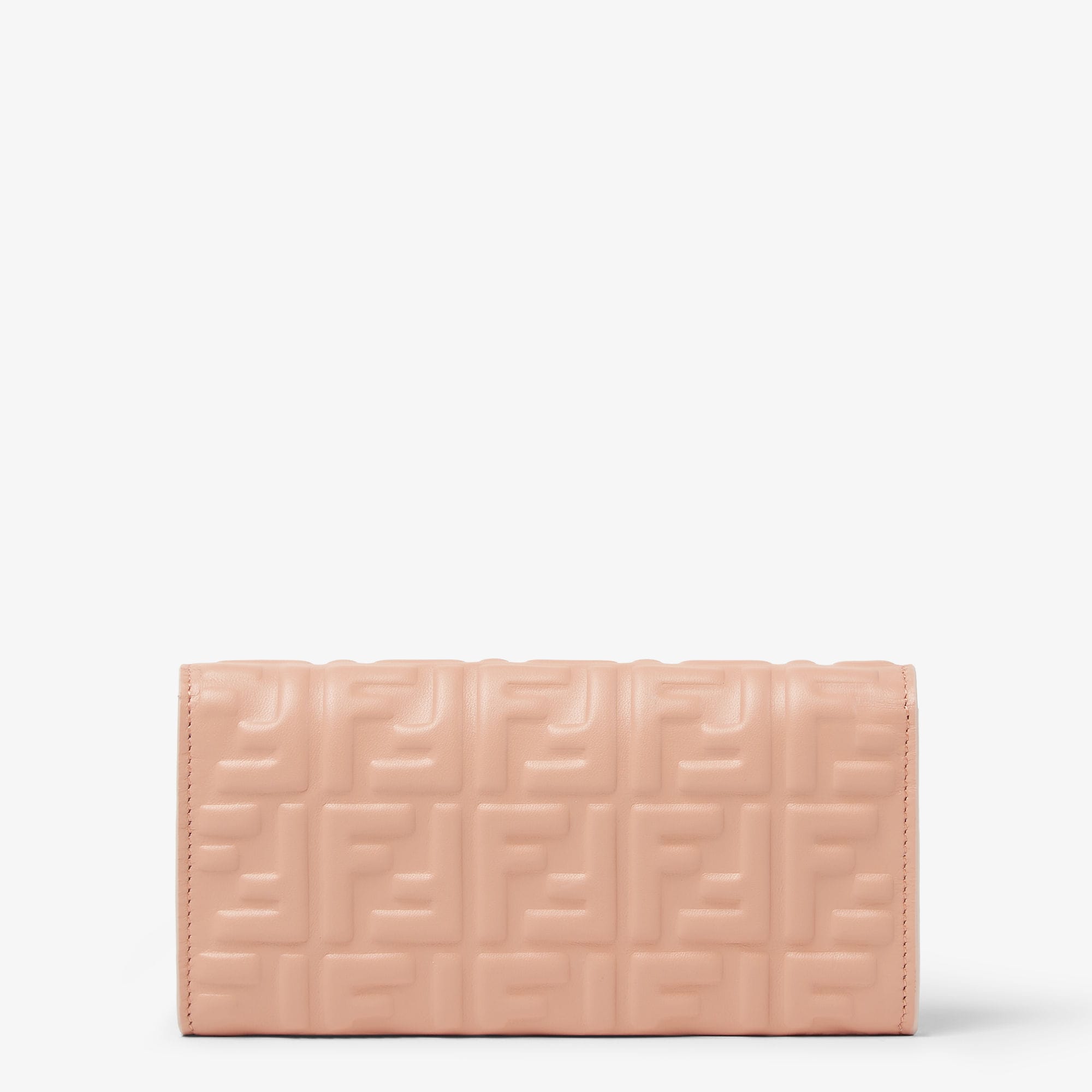 Baguette Continental Wallet With Chain Leather Pink | Fendi Baguette Continental Wallet With Chain Leather Pink | Fendi