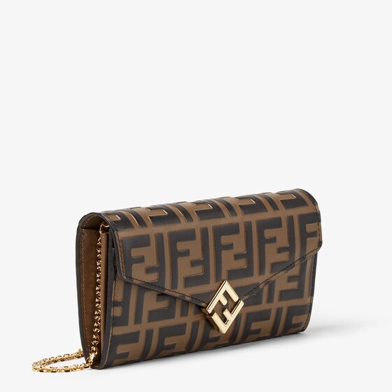Fendi Ff Diamonds Continental With Chain | Thumbnail 2