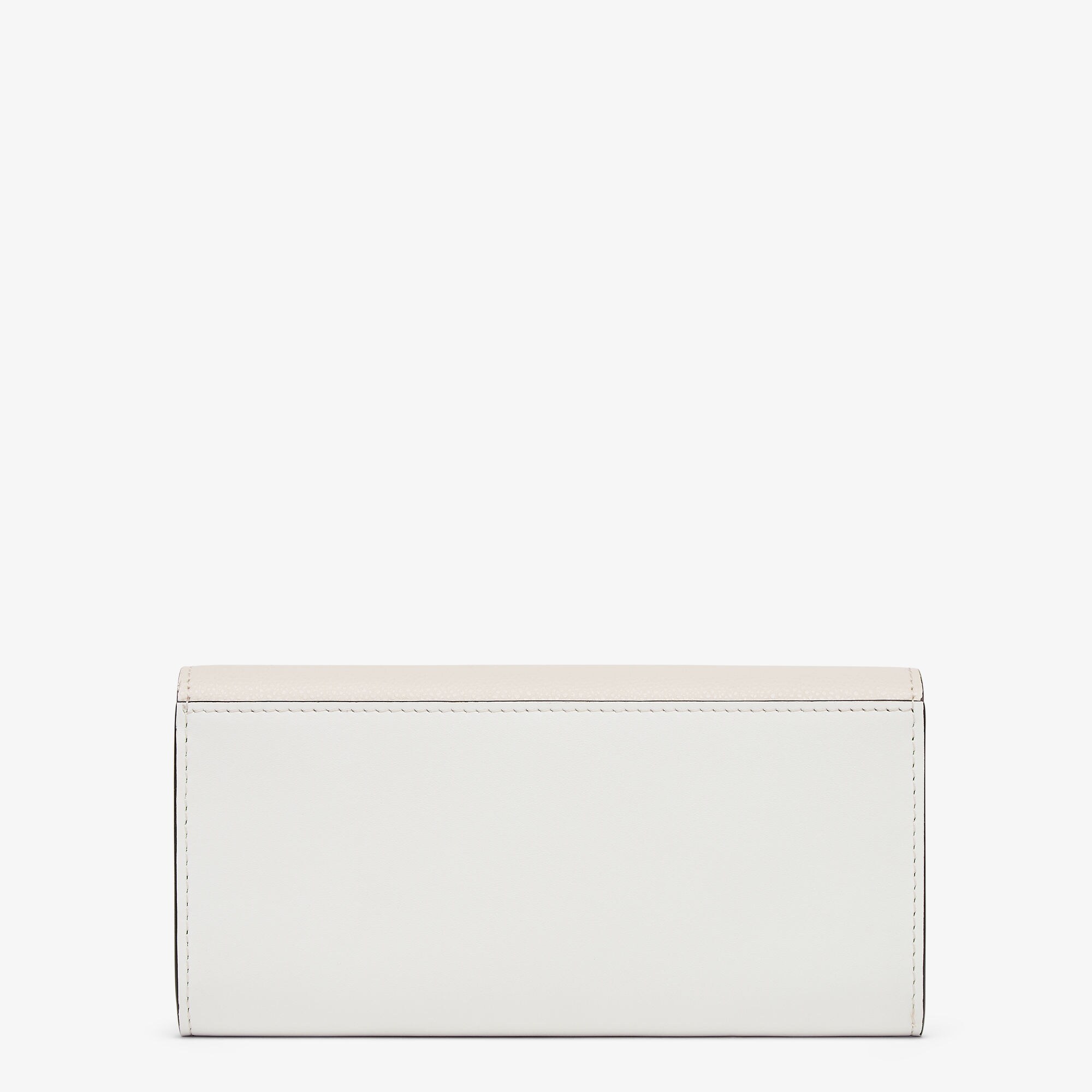 FFダイヤモンド チェーン付き 長財布 レザー ホワイト | Fendi