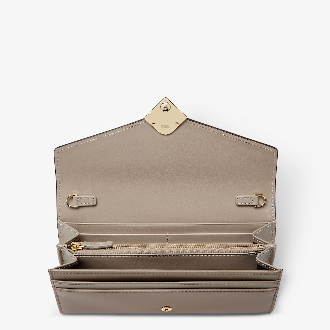 FF Diamonds Continental With Chain Leather Grey - Image 4/4