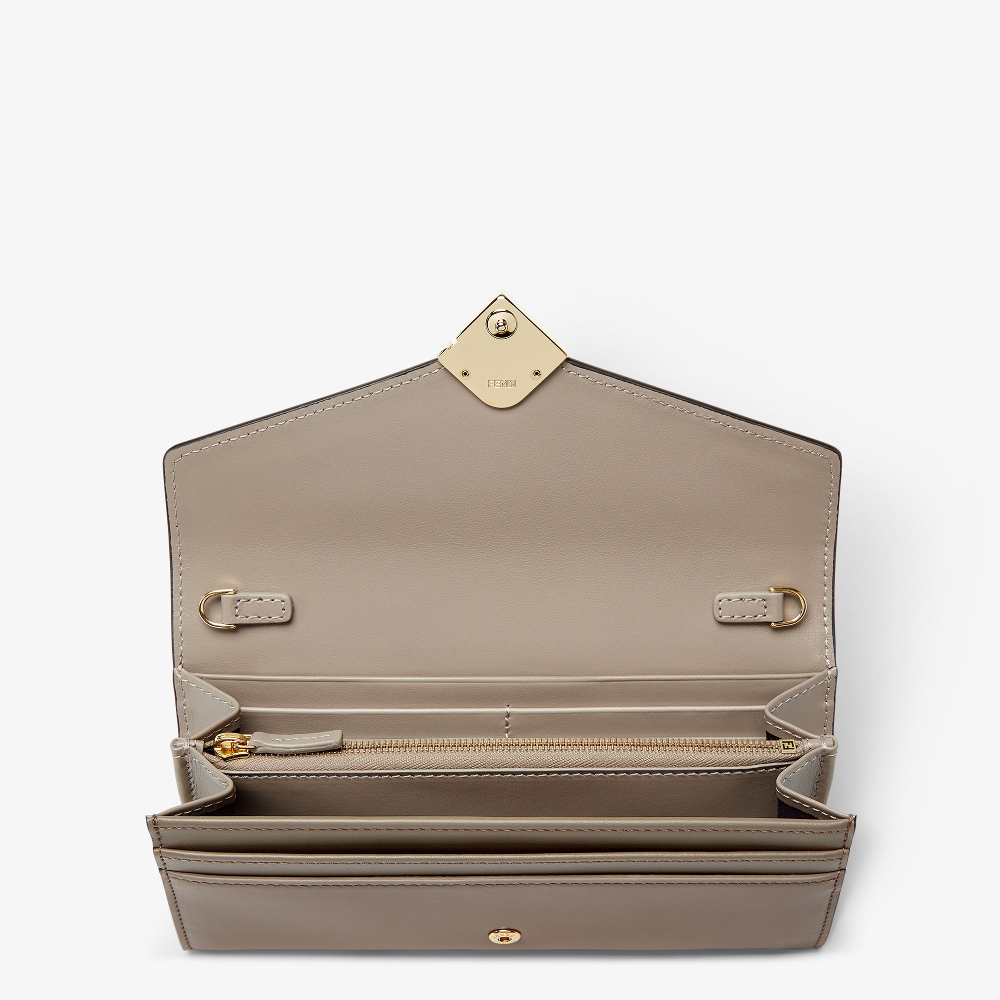 フェンディ  チェーンウォレット　長財布　グレー 楽天市場】フェンディ FENDI チェーンウォレット 長財布 レディース 二