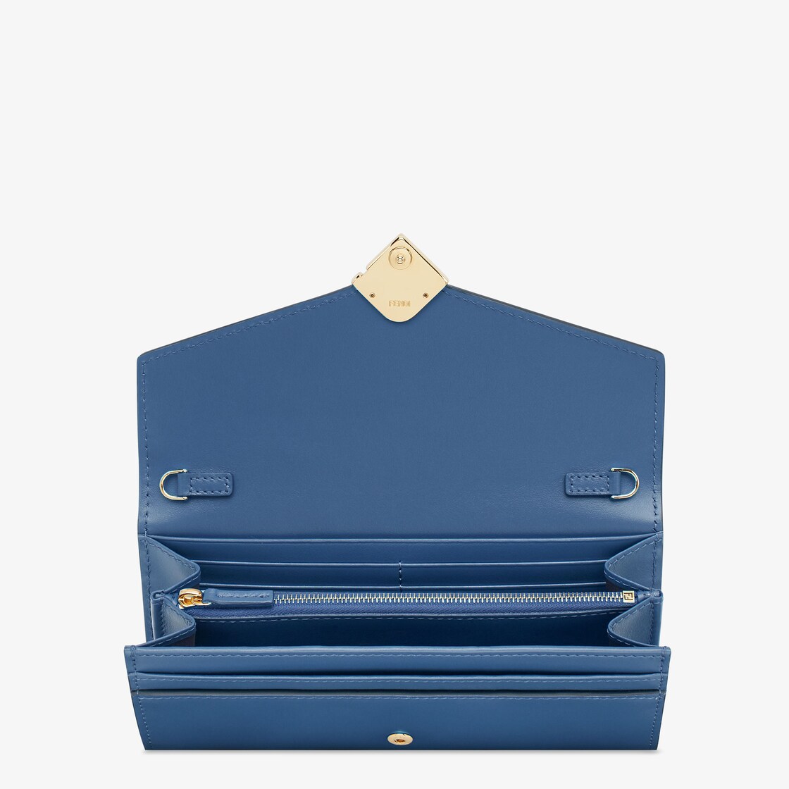 FF Diamonds Continental With Chain Leather Blue - Image 4/4
