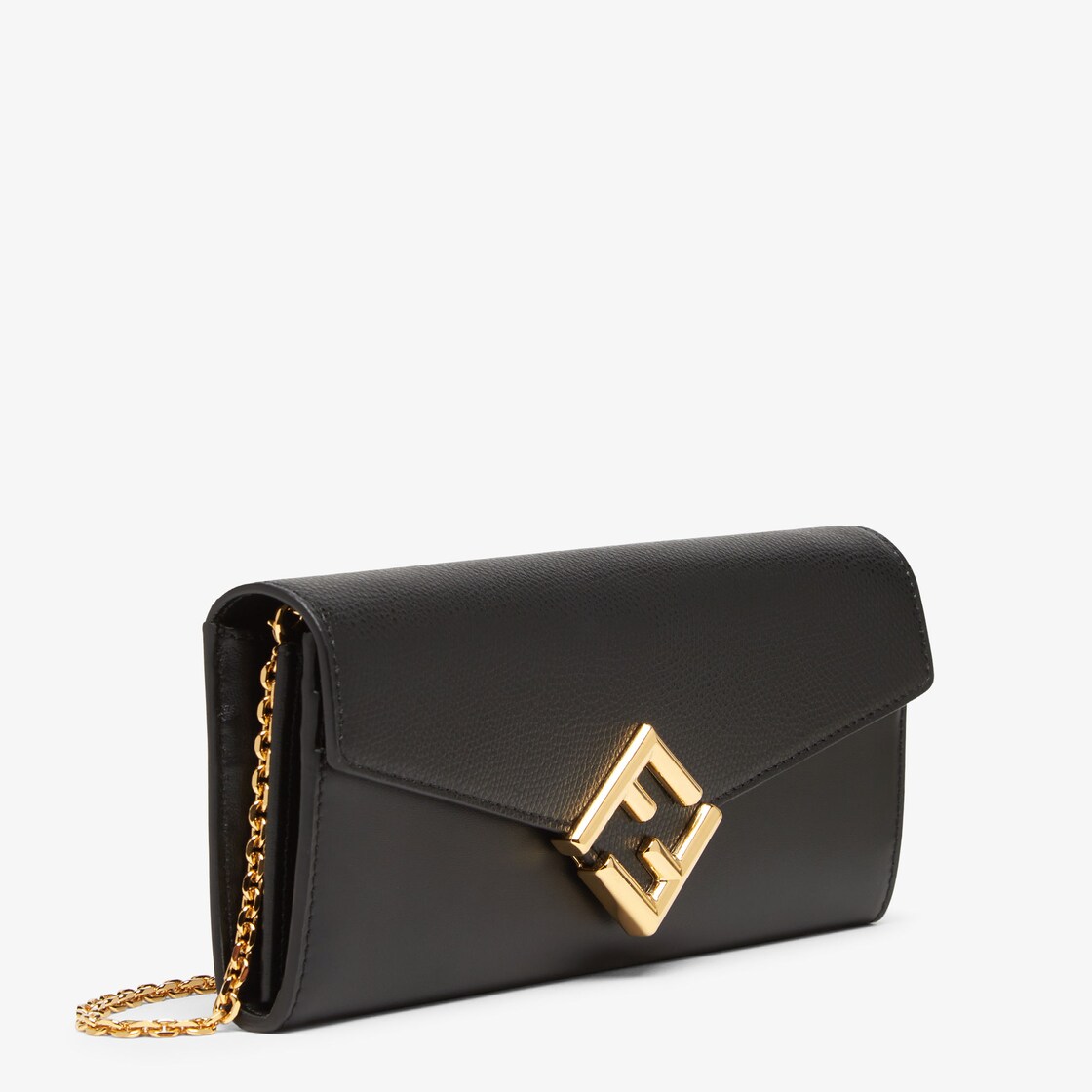 Fendi Ff Wallet On Chain in Black