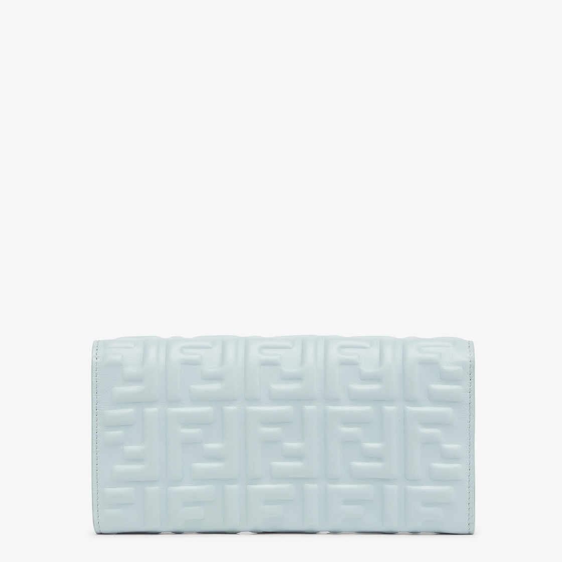 Baguette Continental Wallet With Chain Leather Light blue - Image 3/4